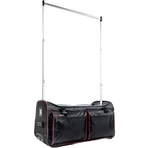 Ecogear Dance Bag with Garment Rack, 28 Inch Rolling Duffel Ideal for Dance Competition & Travel, Wheeled Upright Luggage with Easy-assembly Lightweight Aluminum Clothes Rack, Black/Pink
