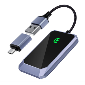 TERUNSOUl Wireless CarPlay Adapter for Apple iPhone, Convert Wired CarPlay to Wireless, PlugandPlay, Stable Connection Compatible with OEM Wired CarPlay Vehicles & iOS 10+