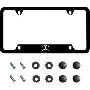 License Plate Frame, Lightweight Rust-Proof Car Plate Holder, Universal Fit for US Standard Vehicles (H-BC)