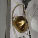 CO-Z 69" Modern Arc Floor Lamp, Gold Standing Light with Adjustable Metal Shade and Marble Base, LED Bulb Included, Contemporary Lighting for Living Room or Sofa