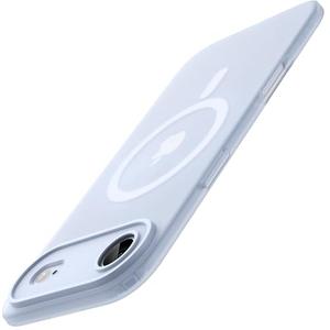 JETech Matte Case for iPhone Air Compatible with MagSafe, Camera Lens Full Protection, Shockproof Translucent Frosted TPU Soft Phone Cover, Anti-Fingerprint, 6.5-Inch Display (Blue)