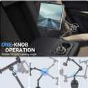 Car Tablet Holder for Cup Holder with 360° Rotation Metal Long Arm
