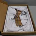 White Lamp Shades, Large Square Lampshades, Top7 x 12.5'' xBottom 9 x 15'' xHigh 9.8 '', Includes 1 Lamp Harp Holder, 2 Adapters, Suitable for Table Lamps and Floor Lamps, Easy Assembly