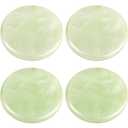 Eyelash Extension Jade Stone Glue Lashes Jade Stone Adhesive Pallet Fake Eye Lash Holder Base,Fake Eye Lash Makeup Tool 2 Inch (Green/4 Packs)