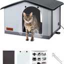 Without Heated Indoor/Outdoor cat House Weatherproof Outdoor cat shelter Feral cat House Insulated clawsable Small Dogs Cats(20"x17"x16"), Pack of 5