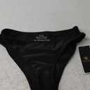 SherryDC Women's Period Swimwear Bikini Bottoms-Menstrual Leakproof Swimsuit Bottoms Briefs for Teen Girl (Black) 3XS
