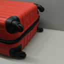 InUSA VASTY Luggage with Spinner Wheels | Durable Lightweight Hardside Suitcase, Travel Bag with Handle and Trolley, 28-Inch Large Checked Luggage | Red