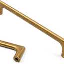 Asidrama 10 Pack 6.3 Inch(160mm) Antique Brass Cabinet Pulls Vintage Retro Cabinet Handles Cupboard Handles Kitchen Cabinet Hardware for Cupboard Drawer Pulls