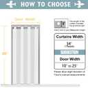 ChrisDowa Blackout Door Curtains for Doorway Privacy, Grommet Closet Curtains for Bedroom Closet Door, Thermal Insulated Temporary Doorway Cover Room Divider Drapes (1 Panel, Dark Grey, 34 x 80 Inch)
