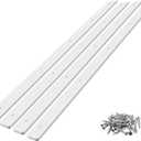 Cinnvoice 4 Kit Trailer Bunk Glides, Heavy Duty Boat Trailer Bunk Slides Pads Smoother Boat Glides Guides Board with Screws for Launching and Loading Easier