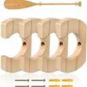 Wooden Paddle Hold Hanger Paddle Racks Wall Storage Wall Decor Paddle hanger for Kayak, SUP, Canoe, Dragon Boat Paddles