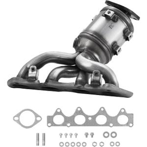 VEVOR Catalytic Converter, Compatible with Kia Soul Rio/Hyundai Veloster Accent, 1.6L L4, Front, Replacement OE 674-891, 16680, Stainless Steel High Flow Converter, for Exhaust Gas Purification