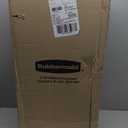 Rubbermaid Small Trash 9-Gallons Beige Plastic Garbage Can/Wastebasket for Kitchen/Bathroom fits Under-Sink/Desk/Countertop/Cabinet 21-quart Bisque