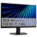 Dell 24 Monitor - SE2426H - 23.8-inch FHD (1920x1080) 144Hz 1ms Display, in-Plane Switching (IPS) Technology, AMD FreeSync, TÜV 3-Star 2X HDMI, Tilt