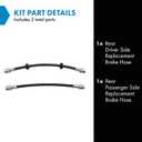 TRQ Brake Hose Set Compatible with 2008-2012 Ford Escape 2008-2011 Mazda Tribute Mercury Mariner