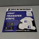 TECKWRAP HTV Heat Transfer Vinyl Bundle: 50 Pack 12"x10" PU Iron On Vinyl Sheets, 24 Assorted Colors for T-Shirts. Compatible with All Cutters & Heat Press Machines. Easy to Cut & Weed