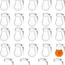 20 Pcs Syrup Dispensers with Retracting Spout 6 oz Syrup Glass Bottle, Coffee Container Jar Pot for Maple Chocolate Sugar