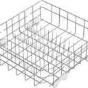 UPGRADED 304 Stainless Steel W10728159 W10525646 Dishwasher Bottom Rack Replacement Compatible with Whirlpool Dishwasher Rack, Kitchenaid Dishwasher Rack, Kenmore Dishwasher Rack with WP3376961 Wheels