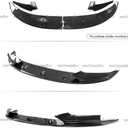Front Lip Compatible with BMW F10 F11 5 Series 2011-2016, Fits for 528i 535i 535d 550i M5 GT xDrive, Bumper Air Dam Lower Chin Spoiler Splitter, Protection Body (Carbon Fiber Pattern)