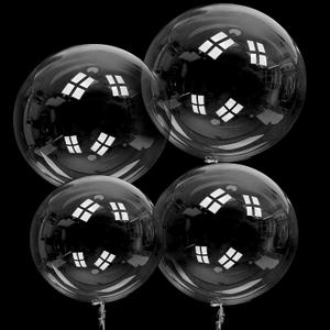 80Pcs Bobo Balloons, Different Size Clear Balloons for Stuffing Bubble Transparent for Baby Showers Valentines Christmas Wedding Birthday Party Decoration(10 Inch, 18 Inch, 20 Inch, 24 Inch)