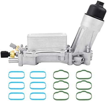 926-876 Aluminum Engine Oil Cooler And Oil Filter Housing Adapter,Compatible With 2011-2016 Chrysler 200 300, Dodge Charger, Grand Cherokee, Wrangler 3.6L V6 Engine,Replaces# 5184304AE, 68105583AF