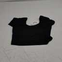 Women's Stretchy Cotton Lycra Readymade Short Sleeves Saree Blouse Large, Black
