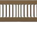 HVAC Premium 12" x 2" Toe Space Grille - HVAC Vent Cover [Outer Dimensions: 13.5 X 3.5] - Brown