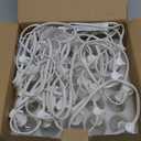 SUNSGNE 25FT Globe String Lights, G40 White Outdoor String Lights with 27 Clear Edison Bulbs(2 Spare) for Patio Balcony Decoration - White Wire