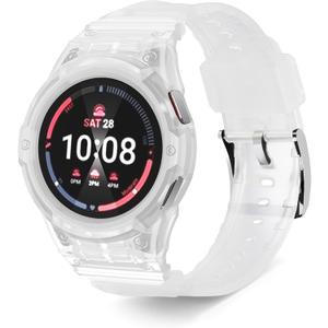 Yrzper Compatible for Samsung Galaxy Watch 7 6 5 4 44mm 40mm Band with Case, Shockproof Durable Rugged Protective Case with Silicone Replacement Watch Strap, Drop-proof Case for Men Women