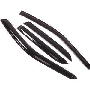 Tuningpros Window Visor Compatible with 2004-2009 Cadillac SRX, DGWV2-029 Outside Mount Deflector Rain Guard Dark Smoke, 4 Pcs Set