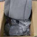 Big and Tall Massage Office Chair  500 lbs Capacity, Reclining, Heated, 6 Vibration Points, Adjustable Footrest, PU Leather Executive Desk Chair (Grey)