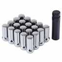 M14x1.5 Lug Nuts 14x1.5 7 Spline M14 x 1.5 Chrome Lug Nuts 2" Tall Set of 20 Pack 14mmx1.5 Acorn Aftermarket Wheel Lug Nut
