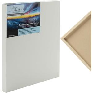 Da Vinci Pro Medium Textured Gesso Panel - 16x16" - 4 Pack - 7/8" Depth Wood Panels for Painting - Accepts Mediums Like Canvas - for Oils, Acrylics, Mixed Media, Pastels & Drawing Sticks