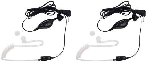 Motorola 1518 Surveillance Headset with PTT Mic, Black, White