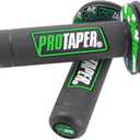 7/8" Motorcross Handle Grips Dirt Bike 22mm 24mm Truster Grips Motorcycle Ergonomic Bar End Non Slip Grip Gel Gep Scooter Cruiser Racing Mountain (Pro taper, Black Green)