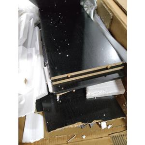 QUALIKRAFT Widescreen Vanity Set with LED Mirror & Stool, Makeup Desk with Built-in Power Outlet, 2 Drawers & 6 Shelves, Wide Lighted Dressing Table