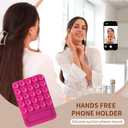 2 x Suction Phone Mount for Case, 2 in 1 Silicone Octo Cup Buddy Sticky Grip Holder for iPhone, Hands-Free Selfie/Video for TikTok Influencers, Women Gift Pink
