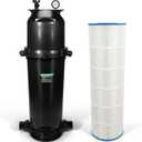 W3C17502 Swimming Pool Plus Cartridge Filter Assembly 200 Sq Ft,150 GPM Compatible with Hayward StarClear Plus,Replacement Element Part C-8319