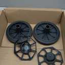 Gallon Trash can Replacement Wheel with Rubber Hollow Shaft 18.9 Inch Garbage can Wheel for Outdoor Patio Garden Waste Bin