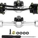 LRFHL RC Front and Rear Axles SCX30 Axle for 1/30 Axial SCX30 RC Crawler Upgrade (Silver)