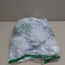 100PCS Spandex Stretch Chair Sashes Bows Elastic Chair Cover Bands Ties with Buckle Slider for Wedding Party Reception Events Universal Ceremony Banquet Decorations(Baby Blue)