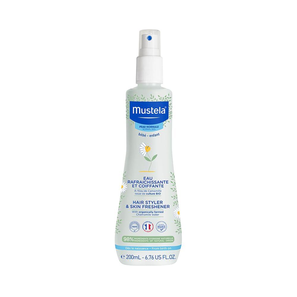 2 x Mustela Baby Hair Styler & Skin Freshener - with Natural Avocado & Chamomile Water - Vegan & Hypoallergenic - 6.76 fl. oz.
