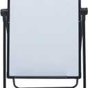 Stand White Board, Double Sided Magnetic Dry Erase Board, 35 x 24 inches Free Standing Adjustable Flip Chart Easel, Double-Sided Magnetic Whiteboard with Aluminum Frame for Office, Home & Classroom