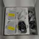 Rraycom 4Pack 5G/2.4G Security Cameras Wireless Outdoor,2K Battery Powered AI Motion Detection Siren Alarm WiFi Home Indoor Camera, Color Night Vision, 2-Way Talk, Waterproof, Works w/Alexa, Cloud/SD (Black)