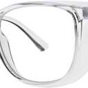 Radiation Safety Glasses SQ5062  0.75 mmPb Eq SF-6 Schott Glass Lenses - Lightweight Round Frame w. Side Shields (Clear)