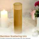 4PCS Bamboo Scattering Urns for Human Ashes, Cremation Ashes Tube Urns, Small Bamboo Scattering Urns for Dog Cat Pet Ashes, Scattering Your Loved Ones Ashe in Your Favorite Place