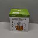 Zpose 1500ml Glass Teapot, Large Tea Pot with Infuser for Loose Tea and Blooming Tea, Stovetop Safe Tea Kettle, Hand Crafted Borosilicate Glass Tea Maker with Scale Line, Tea Gift Set for Tea Lovers