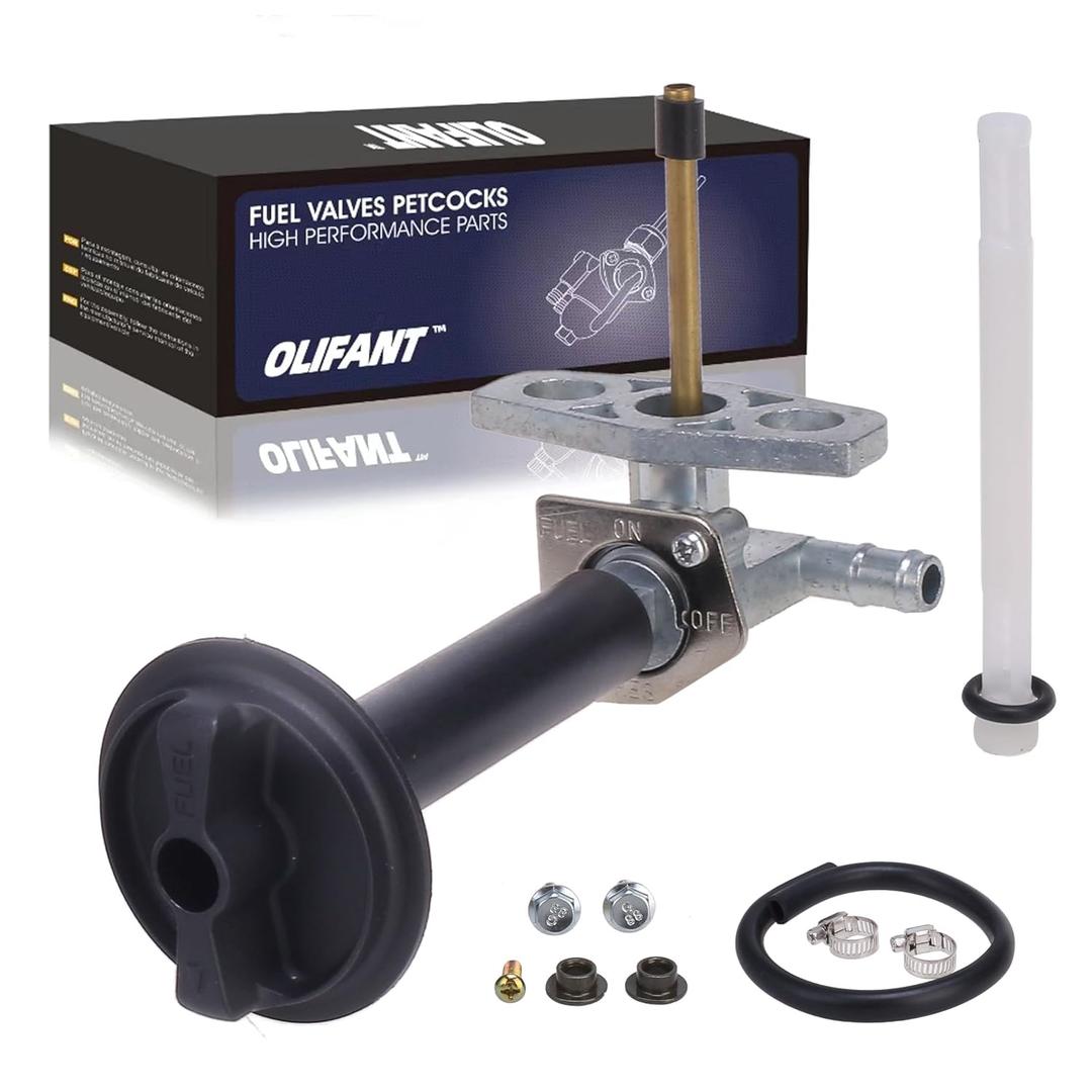 Fuel Valve Petcock Fit for Honda Recon 250 1997-2024/Rancher 350 2000-2006/Rancher 400 420/Foreman 400 450 500/Foreman Rubicon 500 with Lever Screw