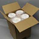 120Pcs Winter Snack Cups 12 Oz Gold Silver Snowflake Ice Cream Cups Christmas Dessert Disposable Soup Bowls Winter Paper Cup Container for Hot or Cold Food Candies Holiday Snowflake Party Decorations