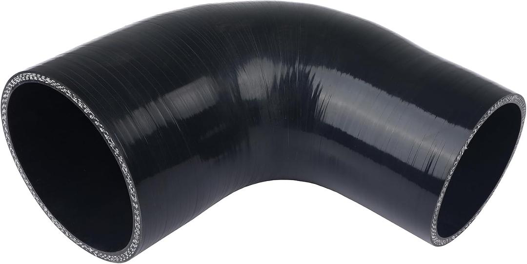 90 Degree Elbow 3.0" to 4.0" (76mm to 102mm) 4-Ply High Performance Coupler Silicone Hose
